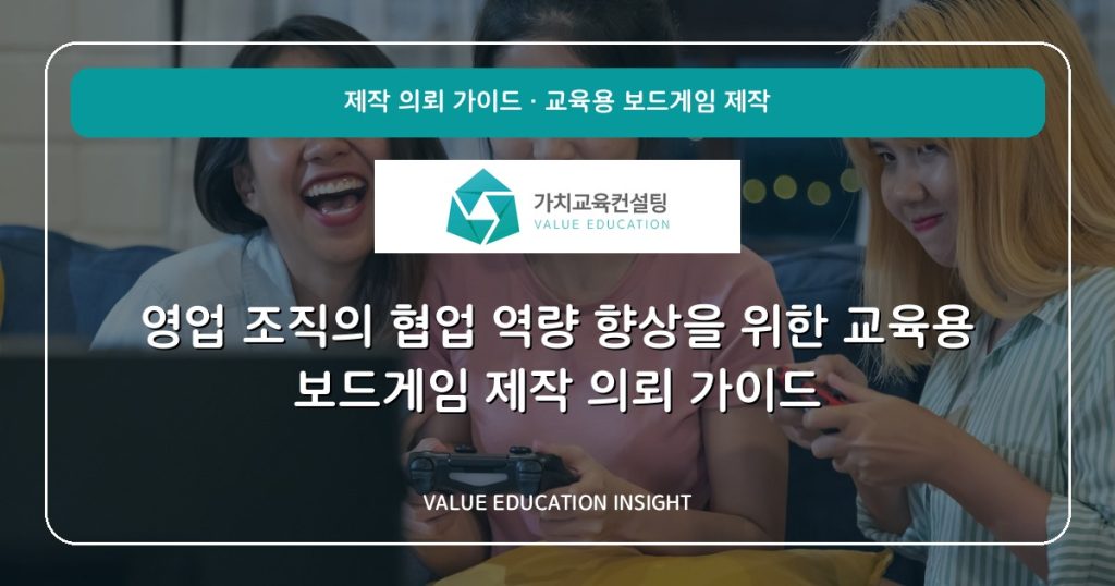 영업 조직의 협업 역량 향상을 위한 교육용 보드게임 제작 의뢰 가이드