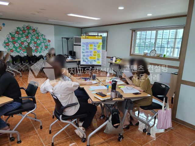 영업 조직 교육의 참여 저하를 협업 역량 향상 활동으로 개선하는 방법 가치교육컨설팅 현장 사진