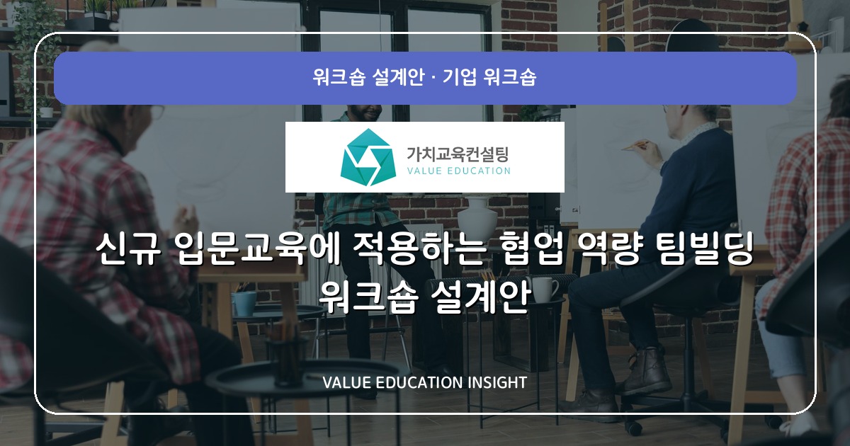 신규 입문교육에 적용하는 협업 역량 팀빌딩 워크숍 설계안