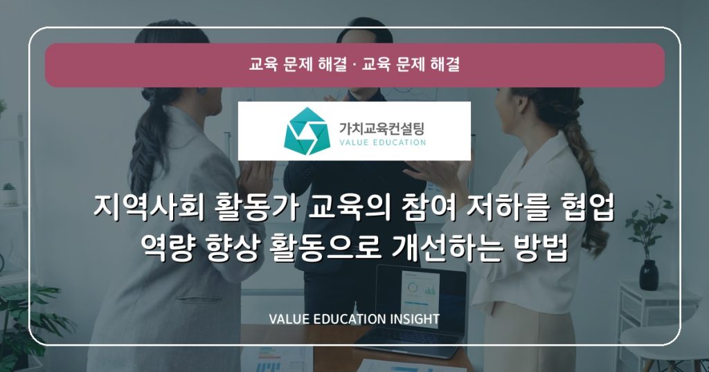 지역사회 활동가 교육의 참여 저하를 협업 역량 향상 활동으로 개선하는 방법