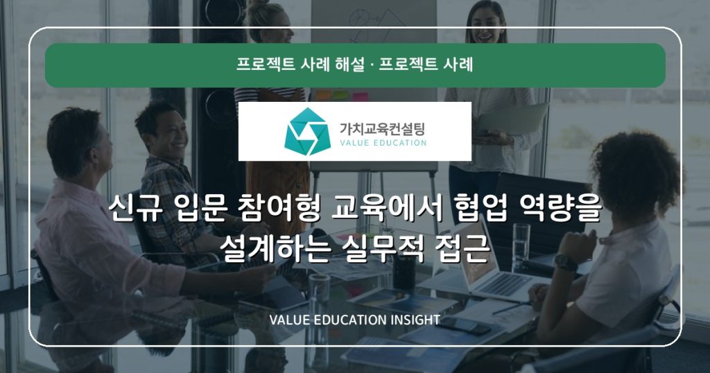 신규 입문 참여형 교육에서 협업 역량을 설계하는 실무적 접근