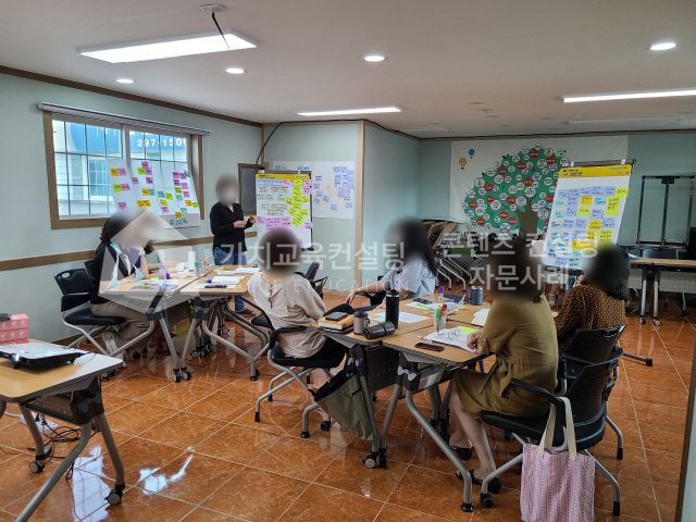 안전교육 대상자 협업 역량 향상 교육콘텐츠 발주와 검수 체크리스트 가치교육컨설팅 현장 사진