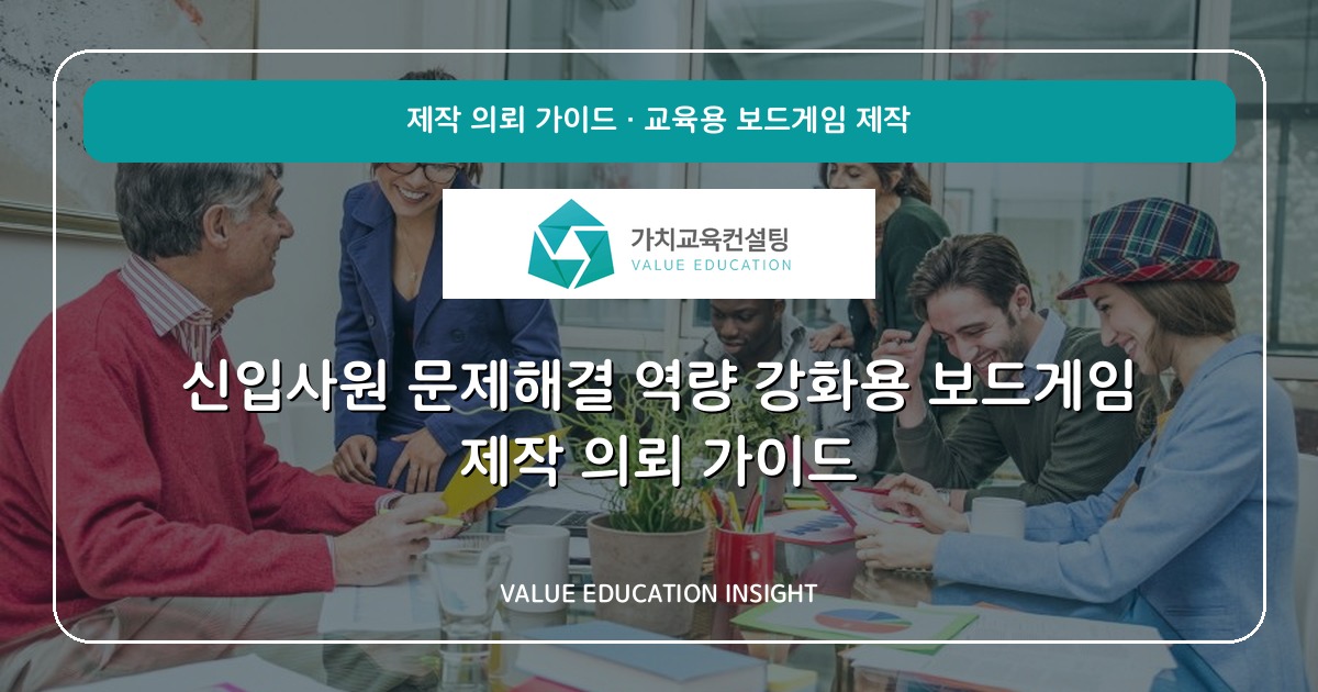 신입사원 문제해결 역량 강화용 보드게임 제작 의뢰 가이드