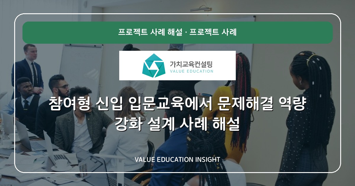 참여형 신입 입문교육에서 문제해결 역량 강화 설계 사례 해설