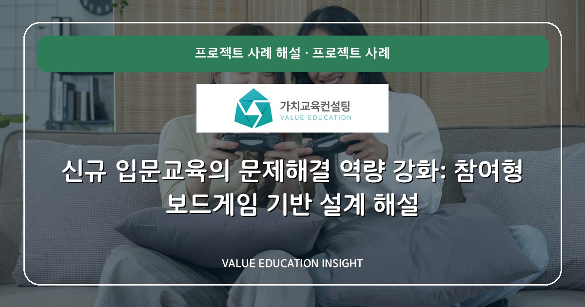 신규 입문교육의 문제해결 역량 강화: 참여형 보드게임 기반 설계 해설