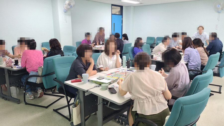 신규 입문교육에 적용하는 문제해결 역량 강화 팀빌딩 워크숍 설계 가치교육컨설팅 현장 사진