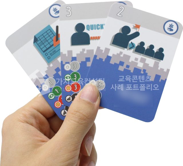 신입사원 리더십 개발 교육용 보드게임 제작 의뢰 기준 가치교육컨설팅 현장 사진
