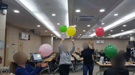 서비스 현장 직원 대상 리더십 개발 게이미피케이션 강의 기획 가치교육컨설팅 현장 사진