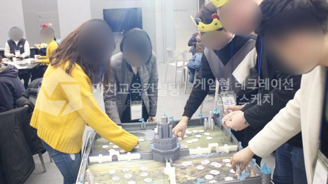 프로젝트 조직 대상 리더십 개발 게이미피케이션 강의 기획 가치교육컨설팅 현장 사진