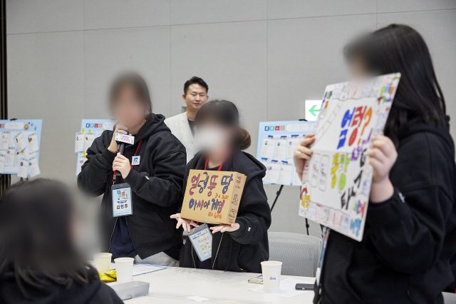 신규 입문교육에 적용하는 직무 이해 향상 팀빌딩 워크숍 설계 가치교육컨설팅 현장 사진