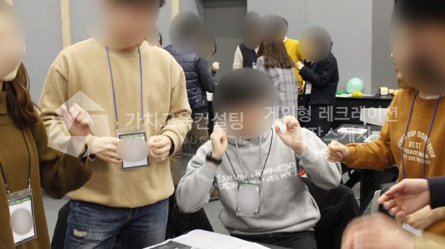 안전교육 대상자 대상 직무 이해 향상 게이미피케이션 강의 기획 가치교육컨설팅 현장 사진