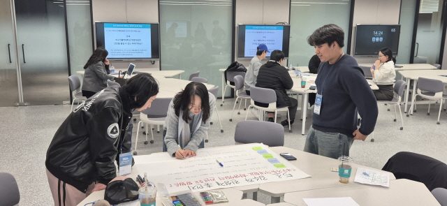 신규 입문교육에 적용하는 윤리적 의사결정 팀빌딩 워크숍 설계 가치교육컨설팅 현장 사진
