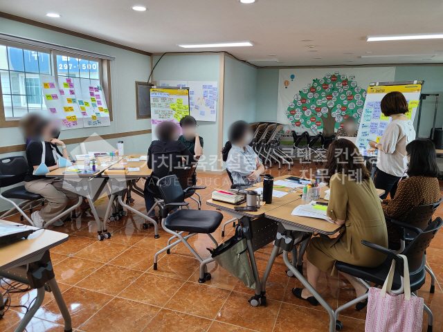 안전교육 대상자 교육의 참여 저하를 윤리적 의사결정 활동으로 개선하는 방법 가치교육컨설팅 현장 사진