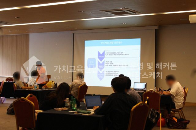 신규 입문교육에 적용하는 윤리적 의사결정 팀빌딩 워크숍 설계 가치교육컨설팅 현장 사진