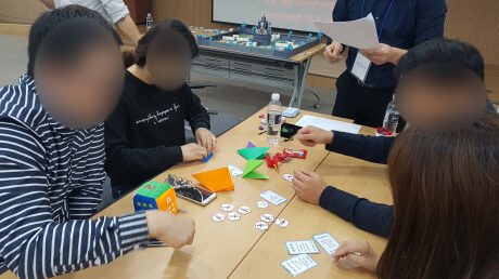 신규 입문교육에 적용하는 윤리적 의사결정 팀빌딩 워크숍 설계 가치교육컨설팅 현장 사진