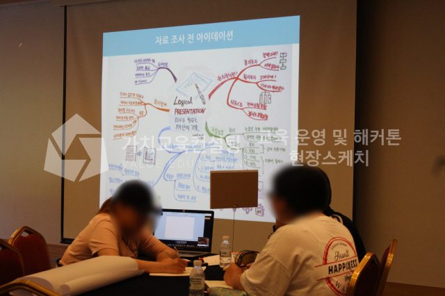 사회적경제 조직 대상 조직 소통 개선 게이미피케이션 강의 기획 가치교육컨설팅 현장 사진