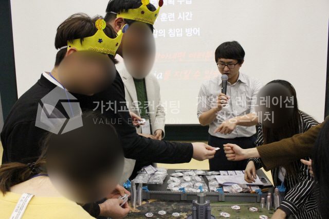 부서 간 협업과제에 적용하는 윤리적 의사결정 팀빌딩 워크숍 설계 가치교육컨설팅 현장 사진