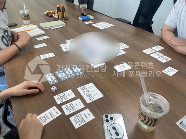 공공기관 실무자 교육의 참여 저하를 성과목표 정렬 활동으로 개선하는 방법 가치교육컨설팅 현장 사진