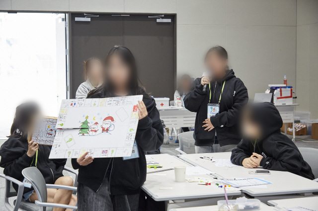 부서 간 협업과제에 적용하는 문제해결 역량 강화 팀빌딩 워크숍 설계 가치교육컨설팅 현장 사진