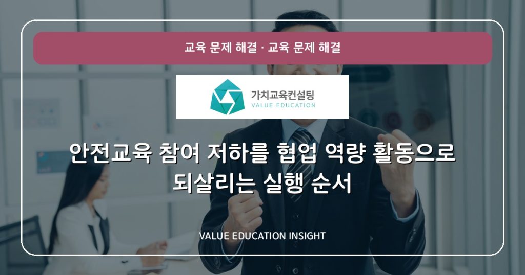 안전교육 참여 저하를 협업 역량 활동으로 되살리는 실행 순서
