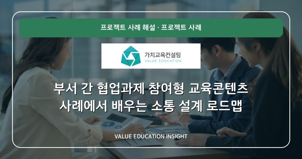 부서 간 협업과제 참여형 교육콘텐츠 사례에서 배우는 소통 설계 로드맵