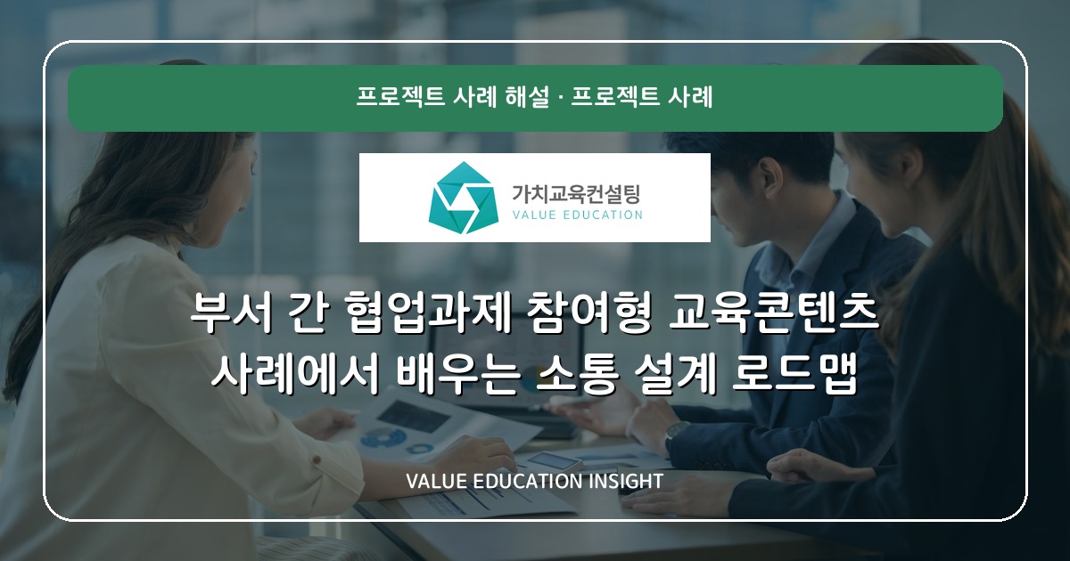 부서 간 협업과제 참여형 교육콘텐츠 사례에서 배우는 소통 설계 로드맵