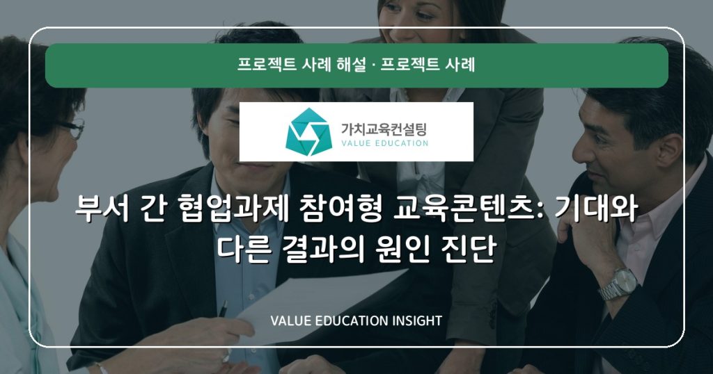 부서 간 협업과제 참여형 교육콘텐츠: 기대와 다른 결과의 원인 진단