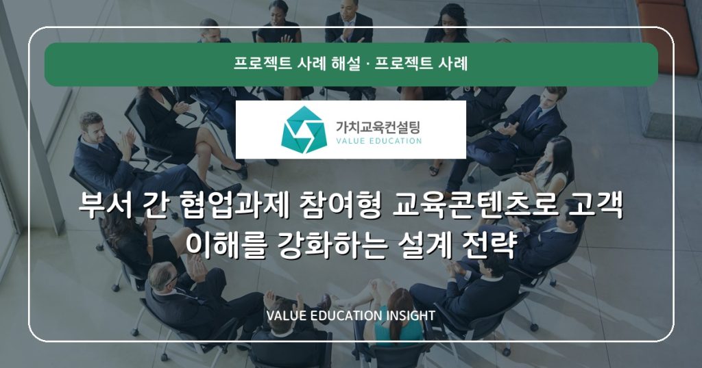 부서 간 협업과제 참여형 교육콘텐츠로 고객 이해를 강화하는 설계 전략