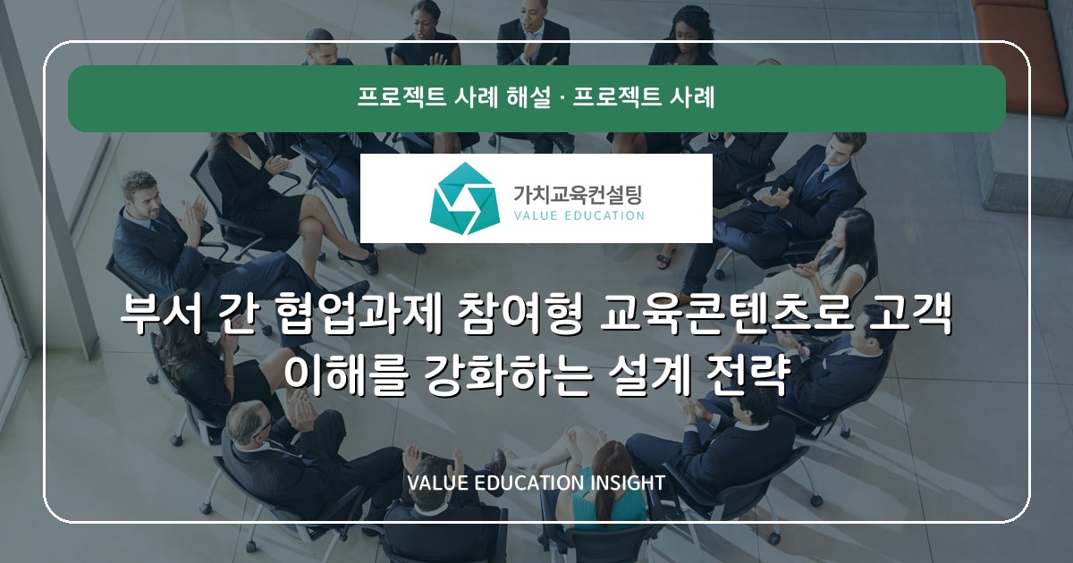 부서 간 협업과제 참여형 교육콘텐츠로 고객 이해를 강화하는 설계 전략