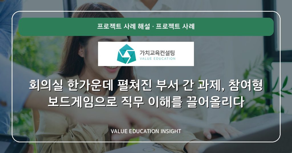 회의실 한가운데 펼쳐진 부서 간 과제, 참여형 보드게임으로 직무 이해를 끌어올리다