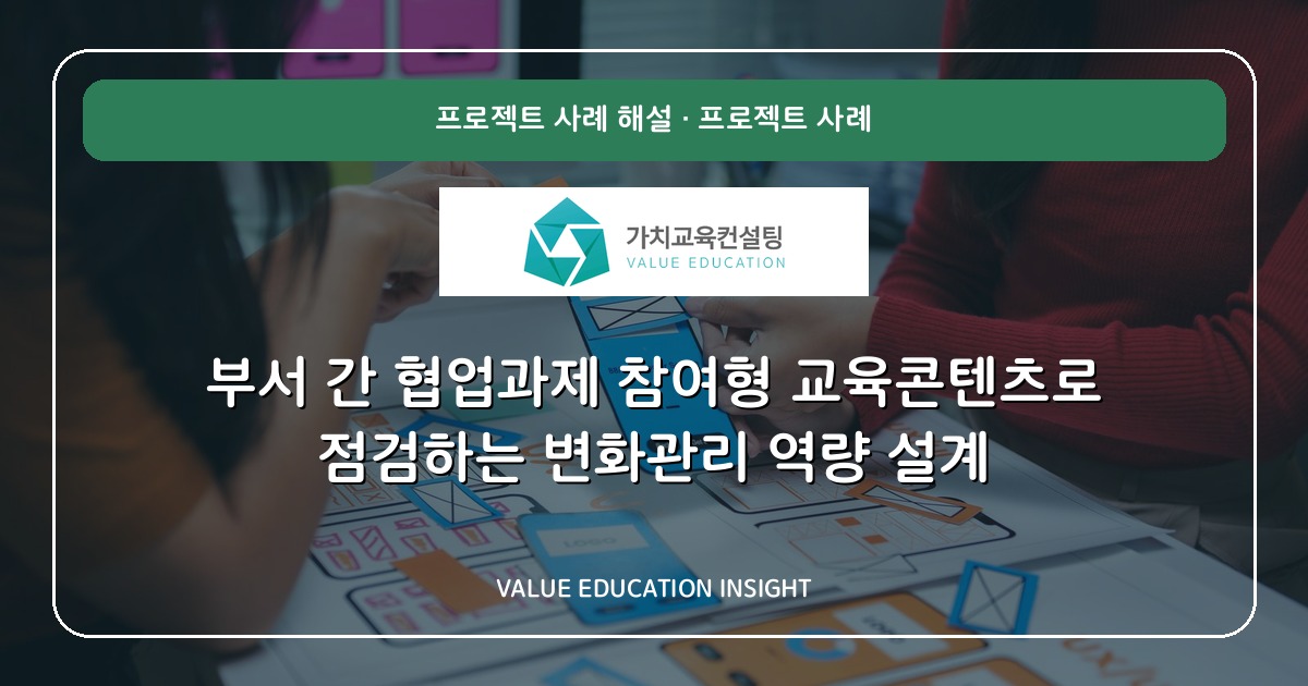 부서 간 협업과제 참여형 교육콘텐츠로 점검하는 변화관리 역량 설계