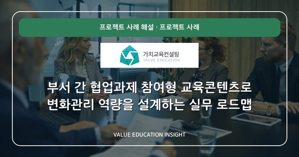 부서 간 협업과제 참여형 교육콘텐츠로 변화관리 역량을 설계하는 실무 로드맵