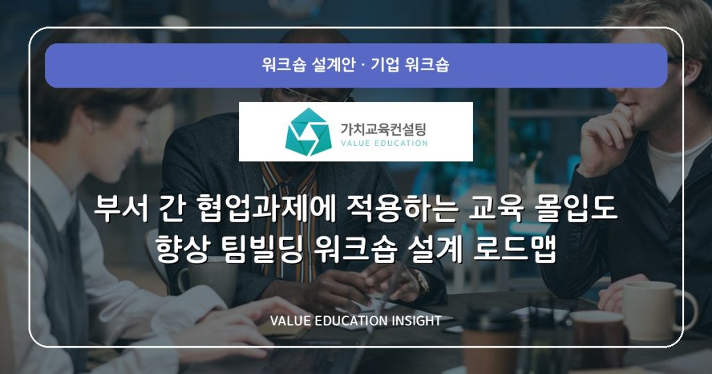 부서 간 협업과제에 적용하는 교육 몰입도 향상 팀빌딩 워크숍 설계 로드맵