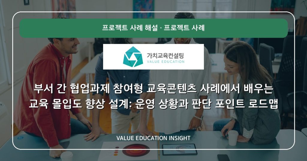 부서 간 협업과제 참여형 교육콘텐츠 사례에서 배우는 교육 몰입도 향상 설계: 운영 상황과 판단 포인트 로드맵