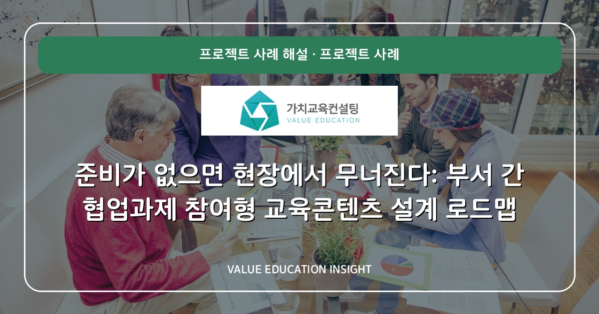 준비가 없으면 현장에서 무너진다: 부서 간 협업과제 참여형 교육콘텐츠 설계 로드맵